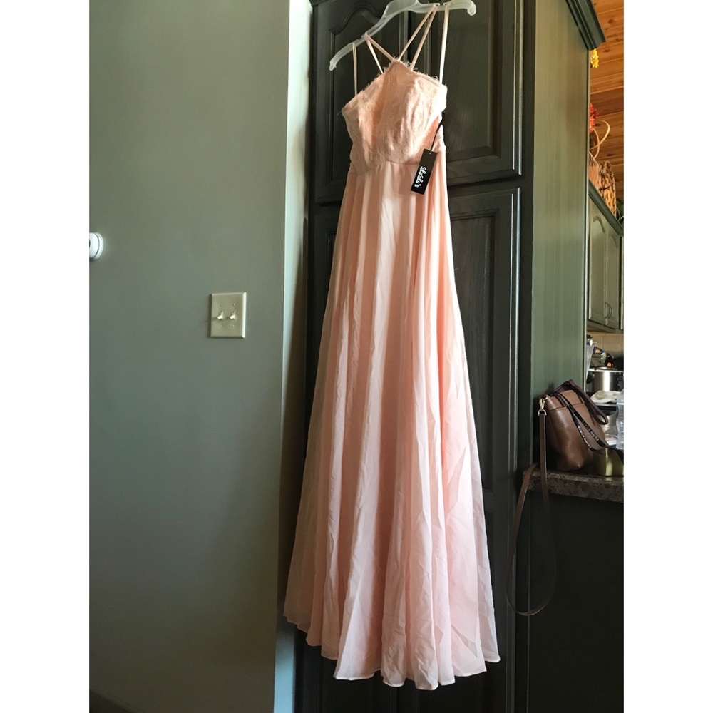 Pink maxi dress